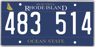 RI license plate 483514
