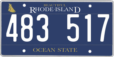 RI license plate 483517