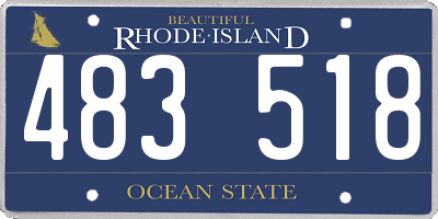 RI license plate 483518