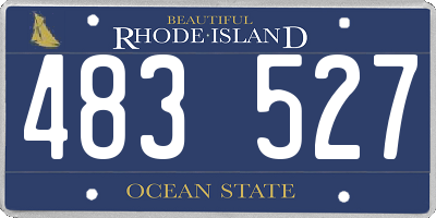 RI license plate 483527