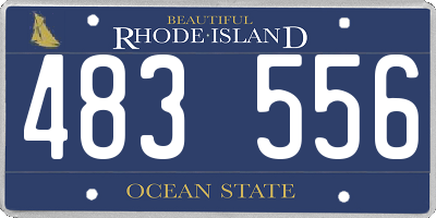 RI license plate 483556
