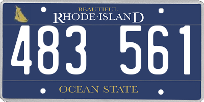 RI license plate 483561