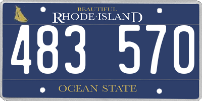 RI license plate 483570