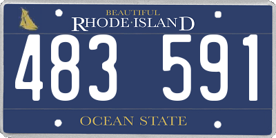 RI license plate 483591