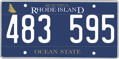 RI license plate 483595