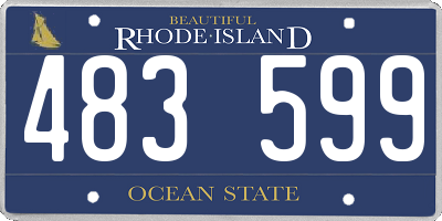 RI license plate 483599