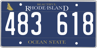 RI license plate 483618