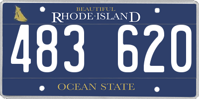 RI license plate 483620