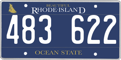 RI license plate 483622
