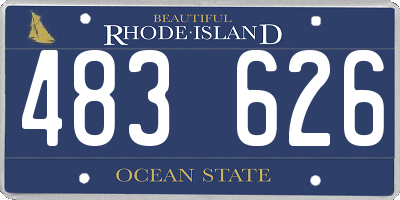 RI license plate 483626