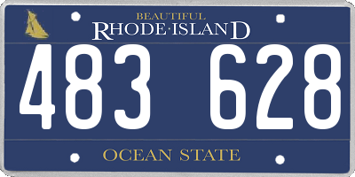 RI license plate 483628