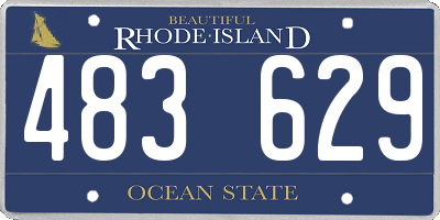 RI license plate 483629
