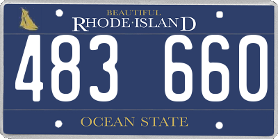 RI license plate 483660