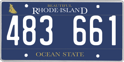 RI license plate 483661