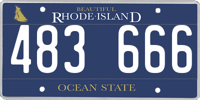 RI license plate 483666
