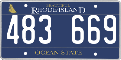 RI license plate 483669