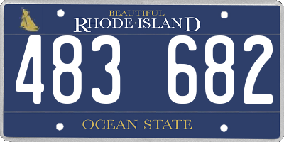 RI license plate 483682