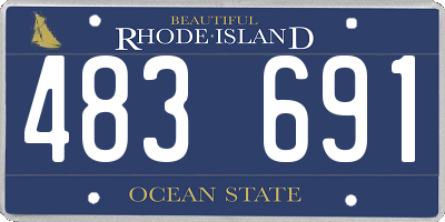RI license plate 483691