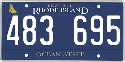RI license plate 483695