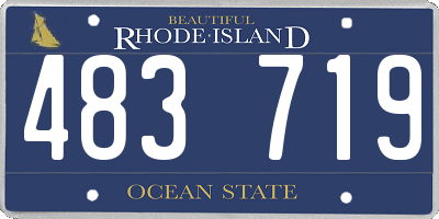 RI license plate 483719