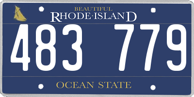 RI license plate 483779
