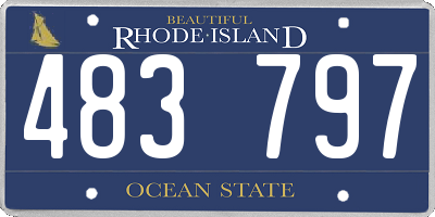 RI license plate 483797