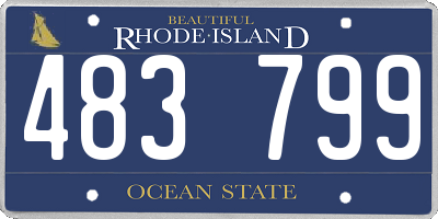 RI license plate 483799