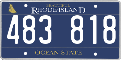 RI license plate 483818