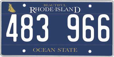 RI license plate 483966