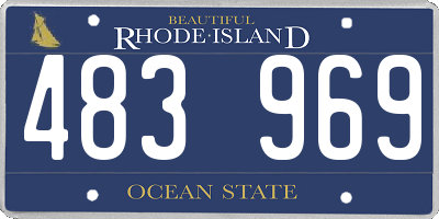 RI license plate 483969