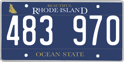 RI license plate 483970