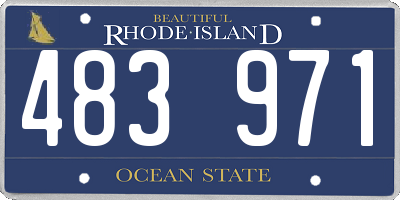RI license plate 483971