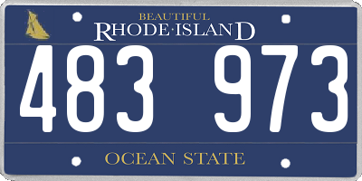 RI license plate 483973