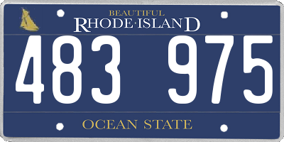 RI license plate 483975