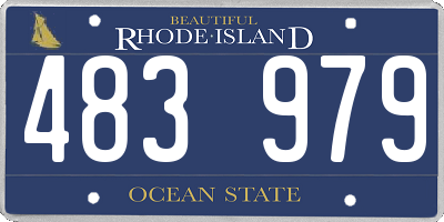 RI license plate 483979