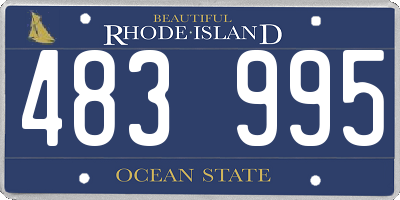 RI license plate 483995