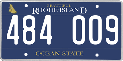 RI license plate 484009