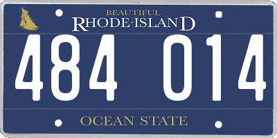 RI license plate 484014