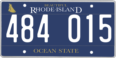 RI license plate 484015
