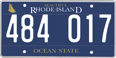 RI license plate 484017