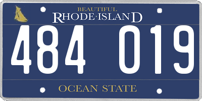 RI license plate 484019