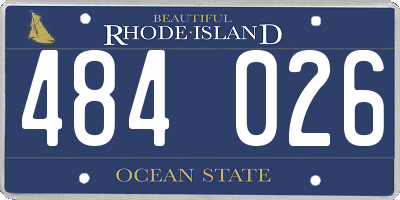 RI license plate 484026