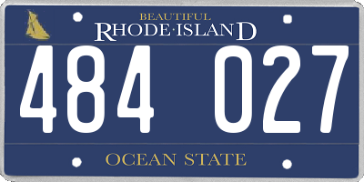 RI license plate 484027