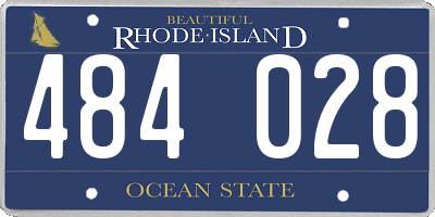 RI license plate 484028