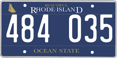 RI license plate 484035