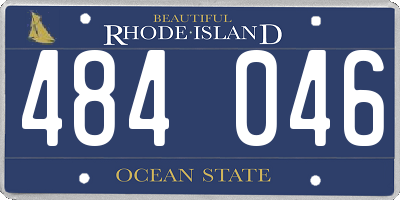 RI license plate 484046