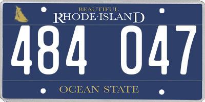 RI license plate 484047