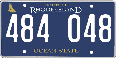 RI license plate 484048