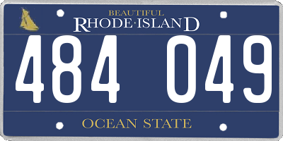 RI license plate 484049