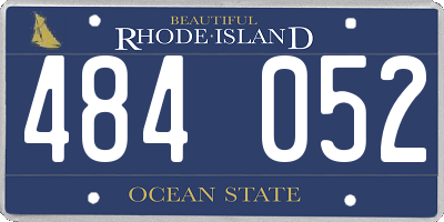 RI license plate 484052